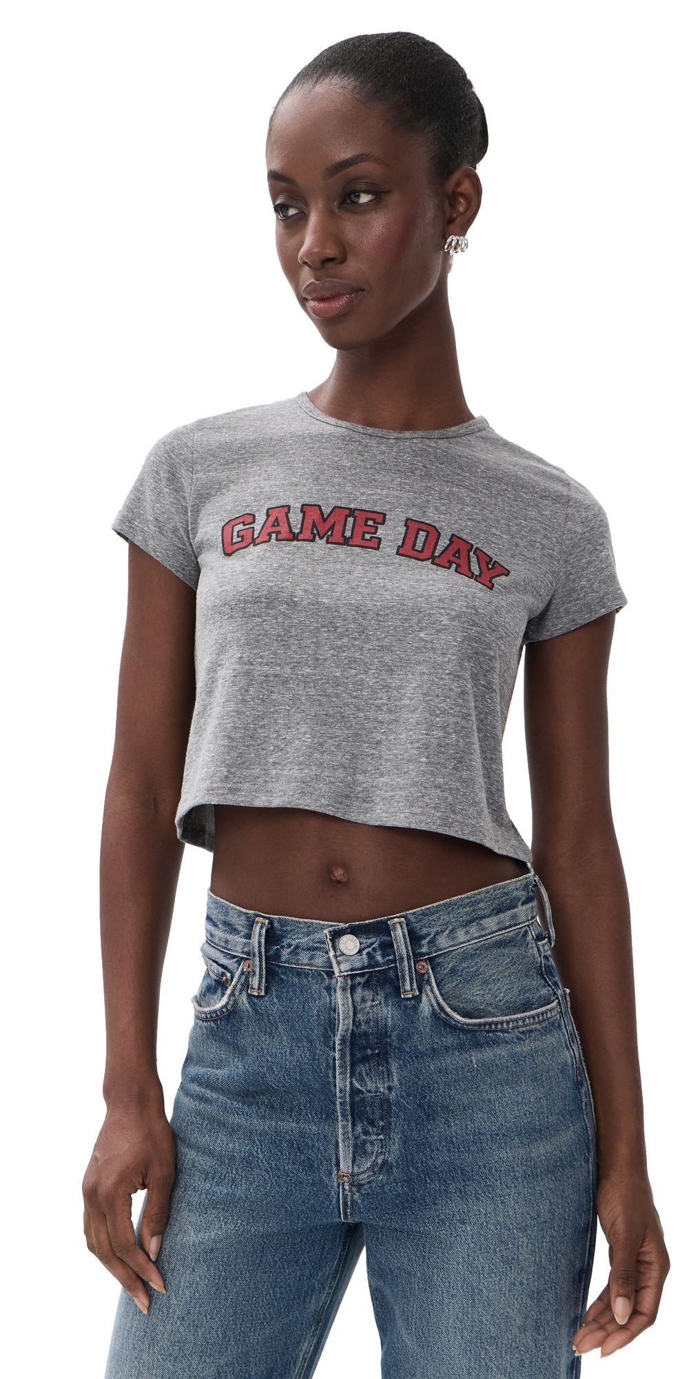 Sunny Somewhere Game Day Tiny Tee Heather Grey XL