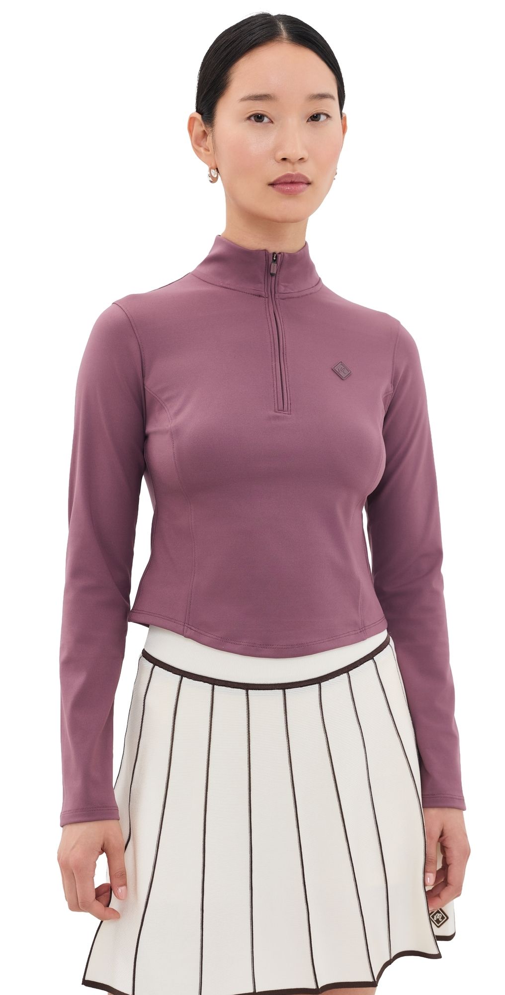 Malbon Camila Mid Layer Top Plum Wine L