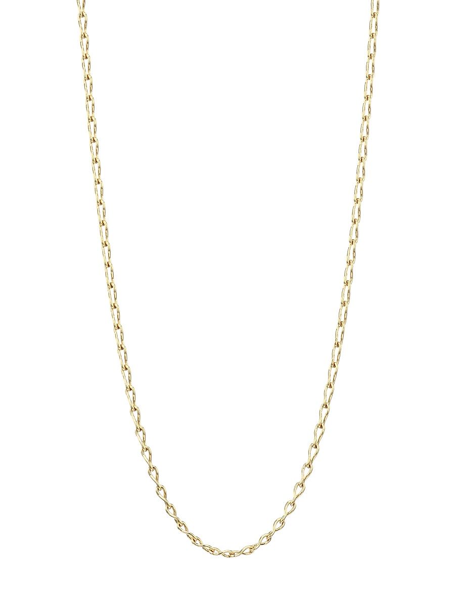 Women's Eight-Chain 18K Yellow Gold Long Necklace - Yellow Gold