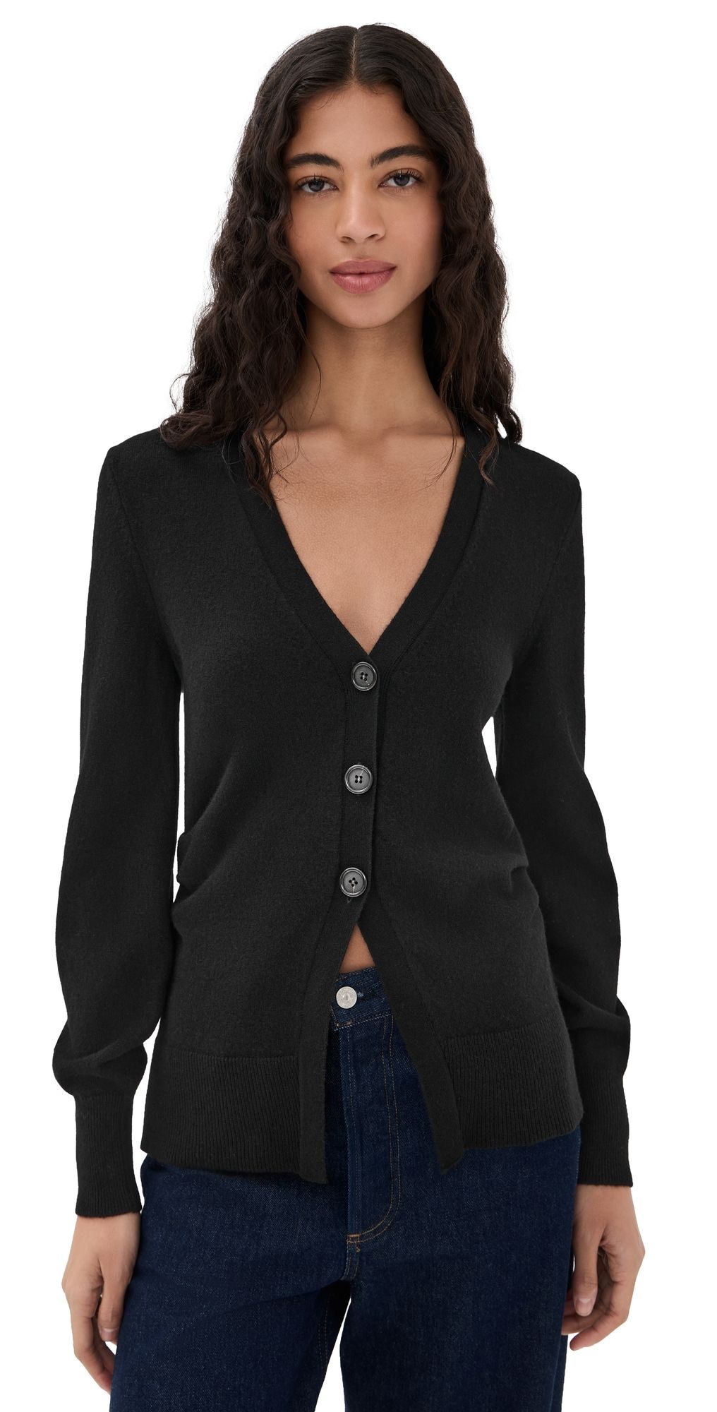 Veronica Beard Lamotte Cashmere Cardigan Black L