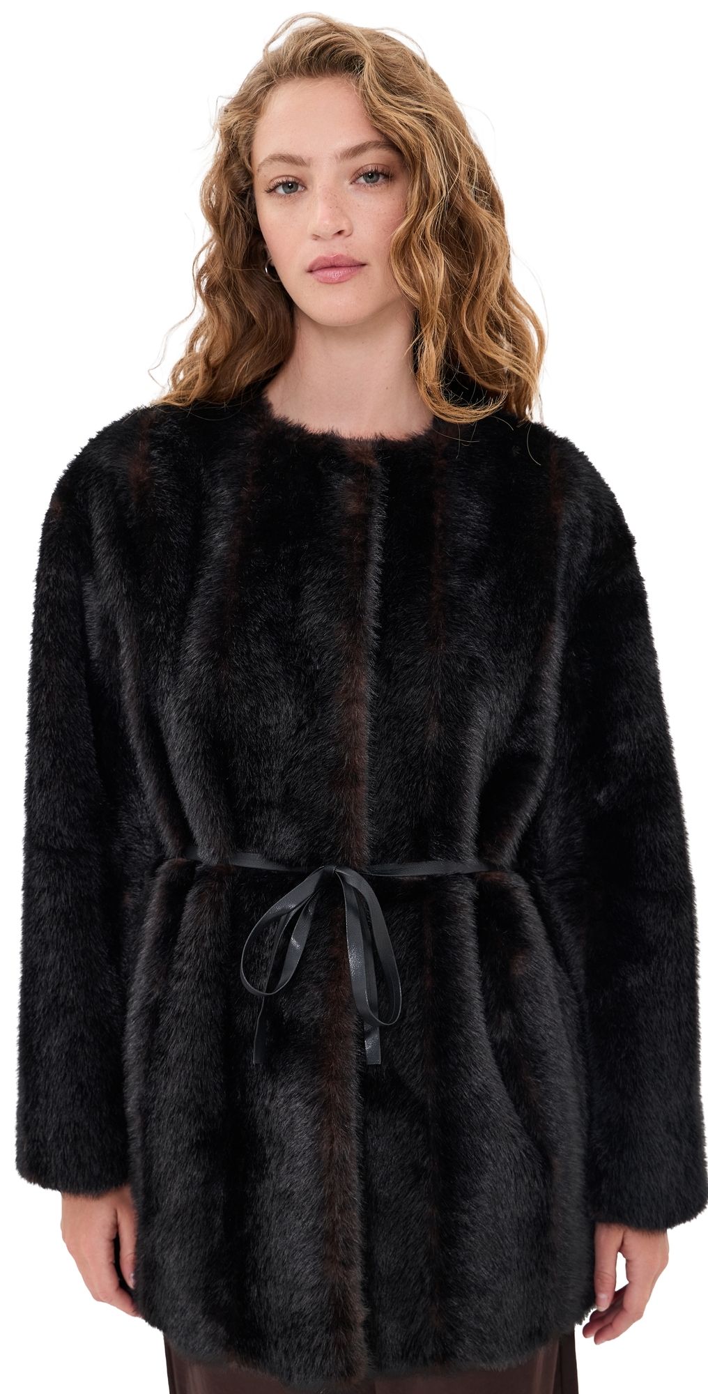 Velvet Marmont Faux Fur Jacket Mahogany XL