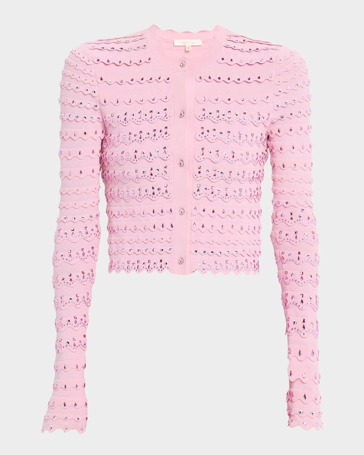Ferris Sequined Scallop Cardigan