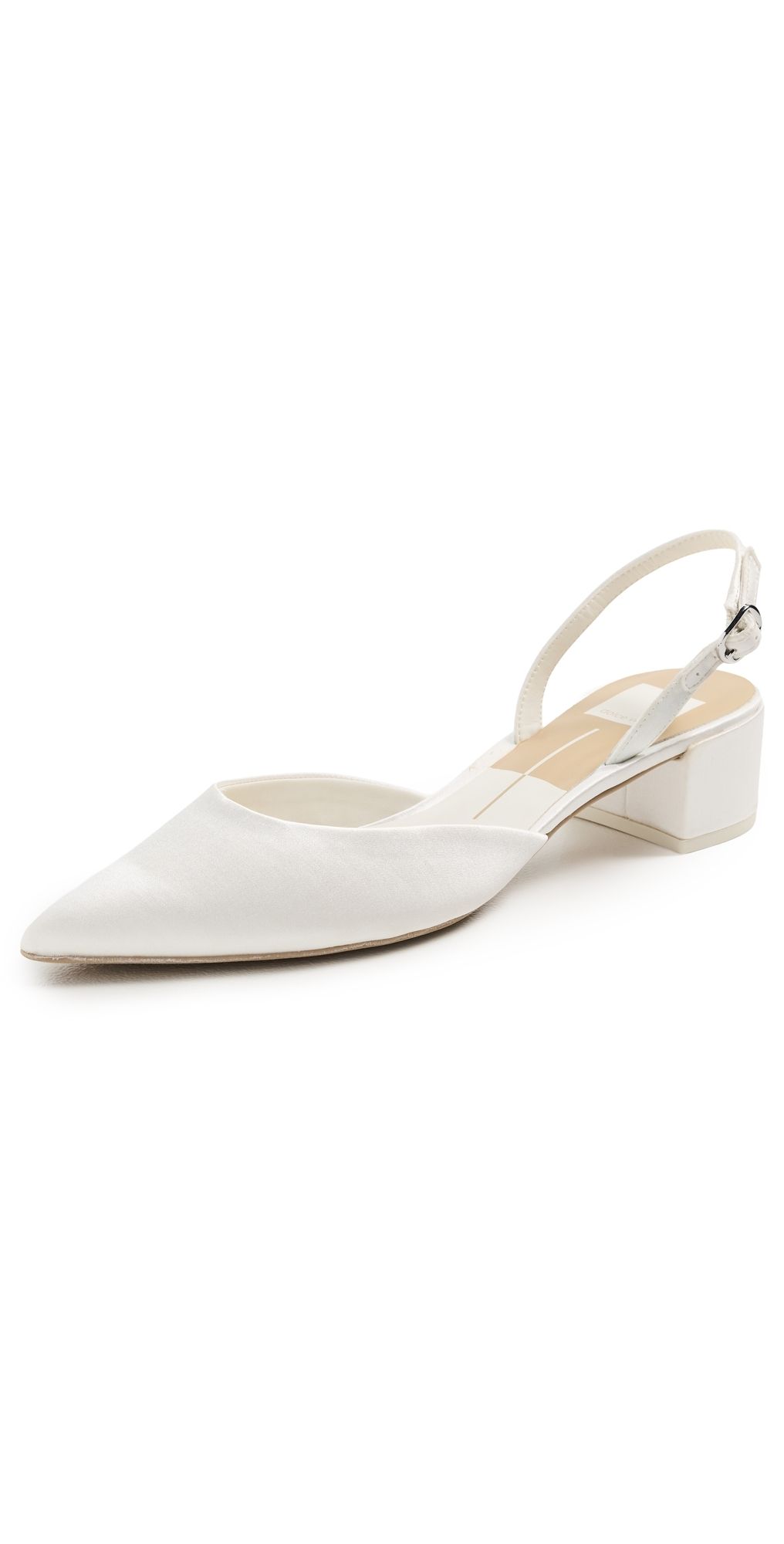 Dolce Vita Carel Heels True White Satin 6