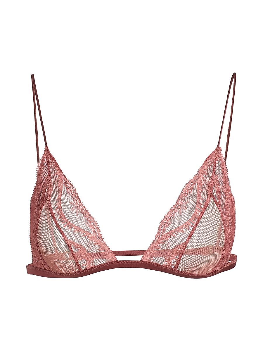 Women's Soft Lace Bra - Rose Fauvee - Size Large