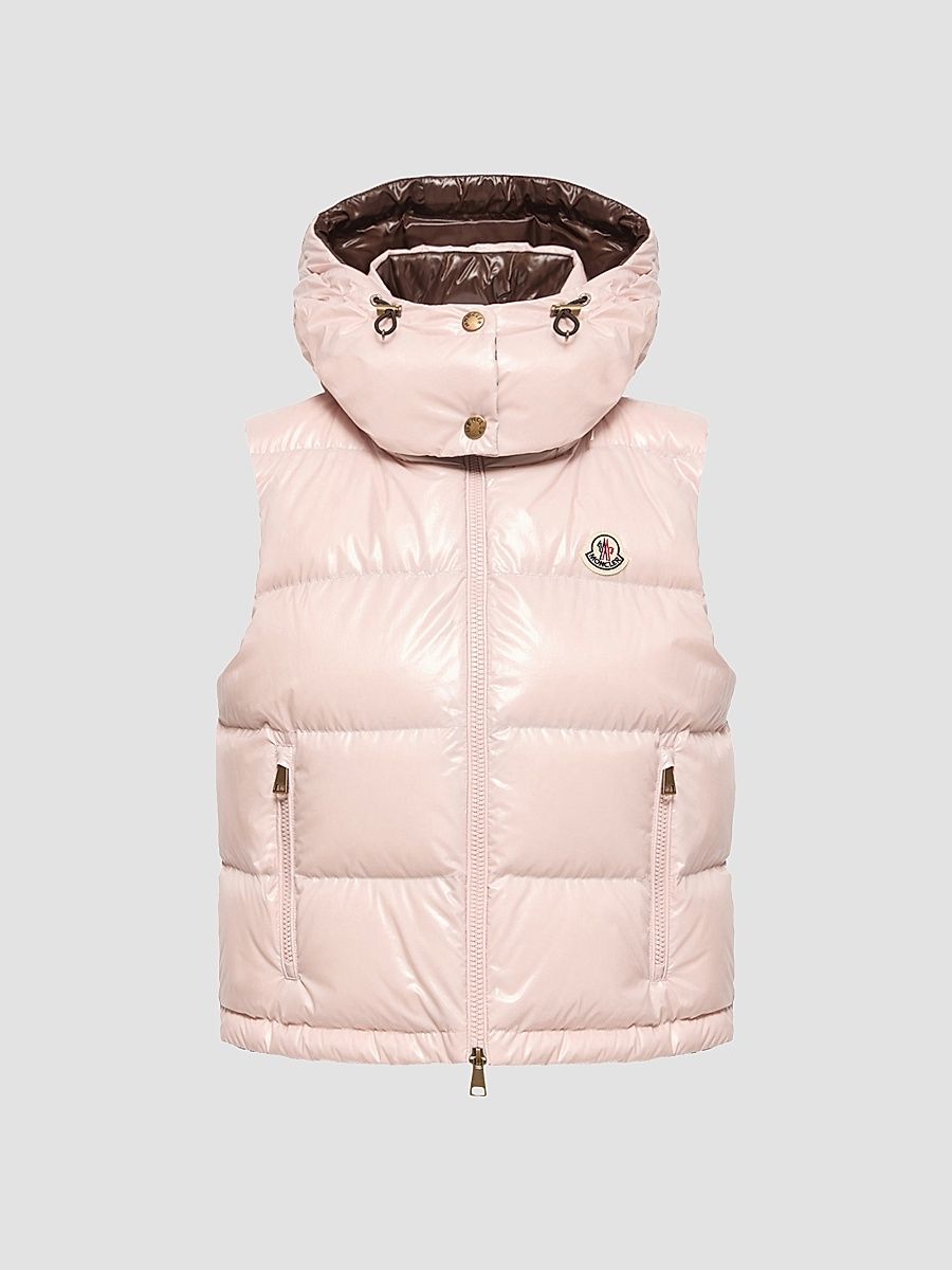 Women's Niverolle Puffer Vest - Pink - Size Large