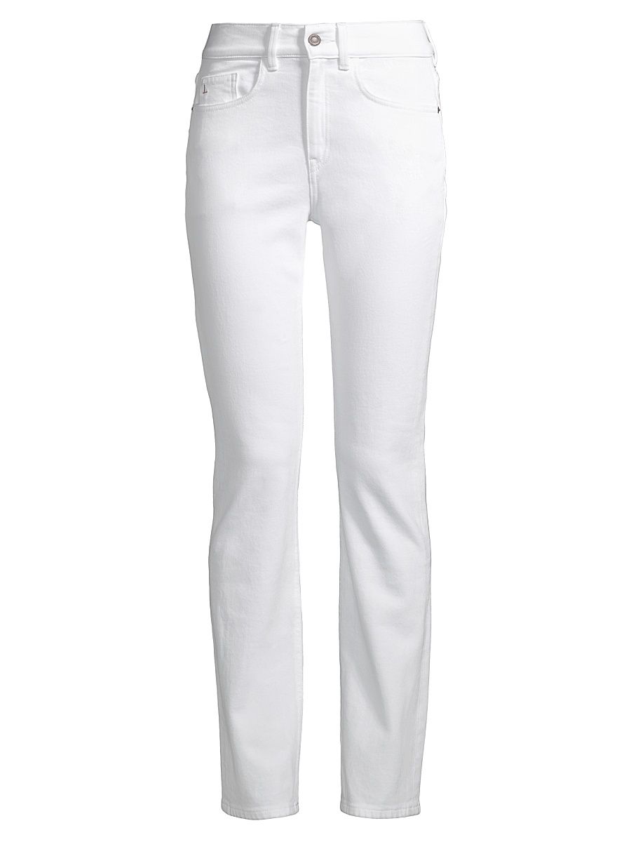 Women's Reeve High-Rise Stretch Straight-Leg Jeans - Washed Plaster - Size 4