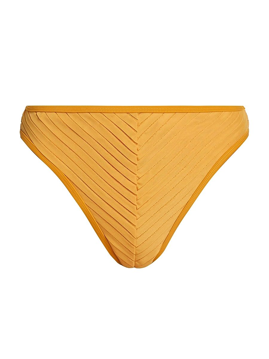 Women's Pura High-Rise Bikini Bottom - Mustard - Size XL
