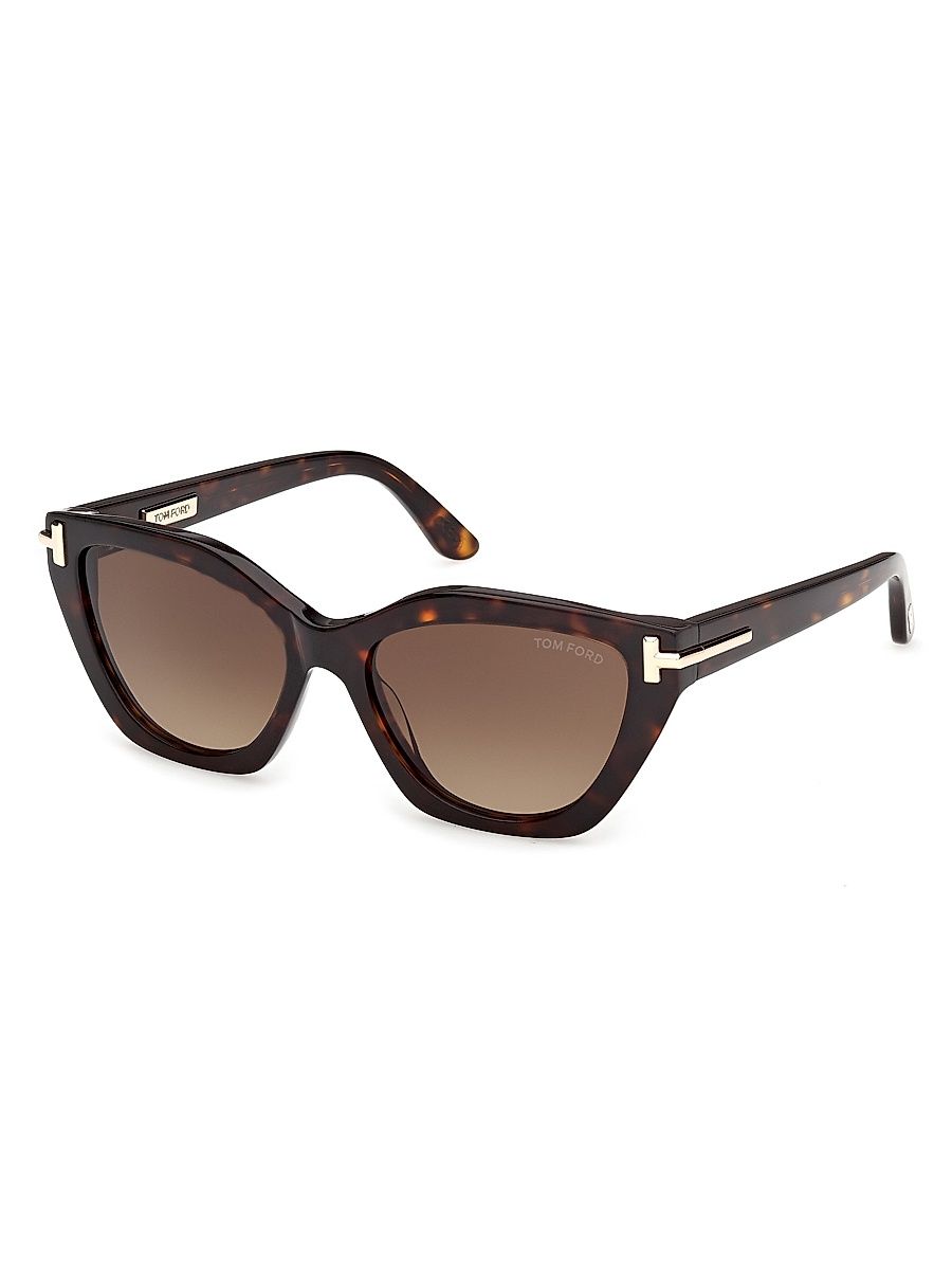 Women's 55MM Cat-Eye Sunglasses - Brown