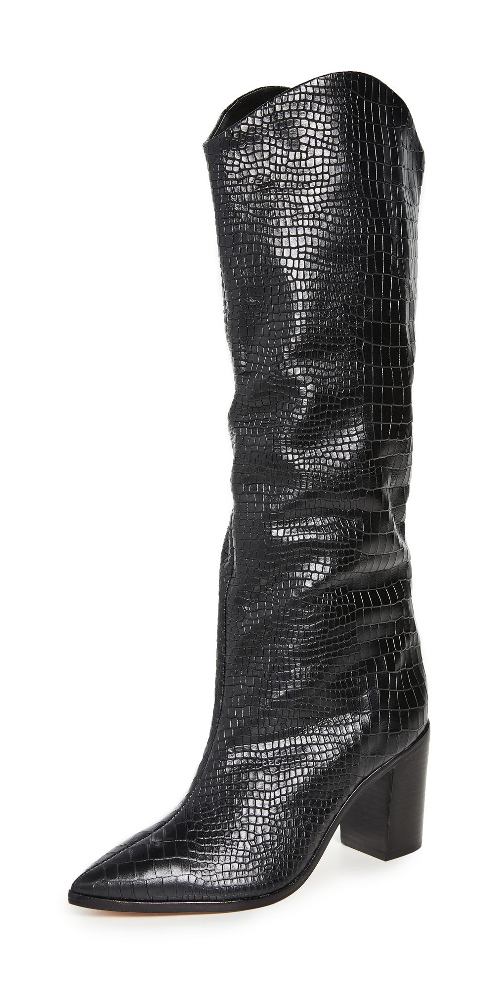 Schutz Maryana Block Boots Black 5