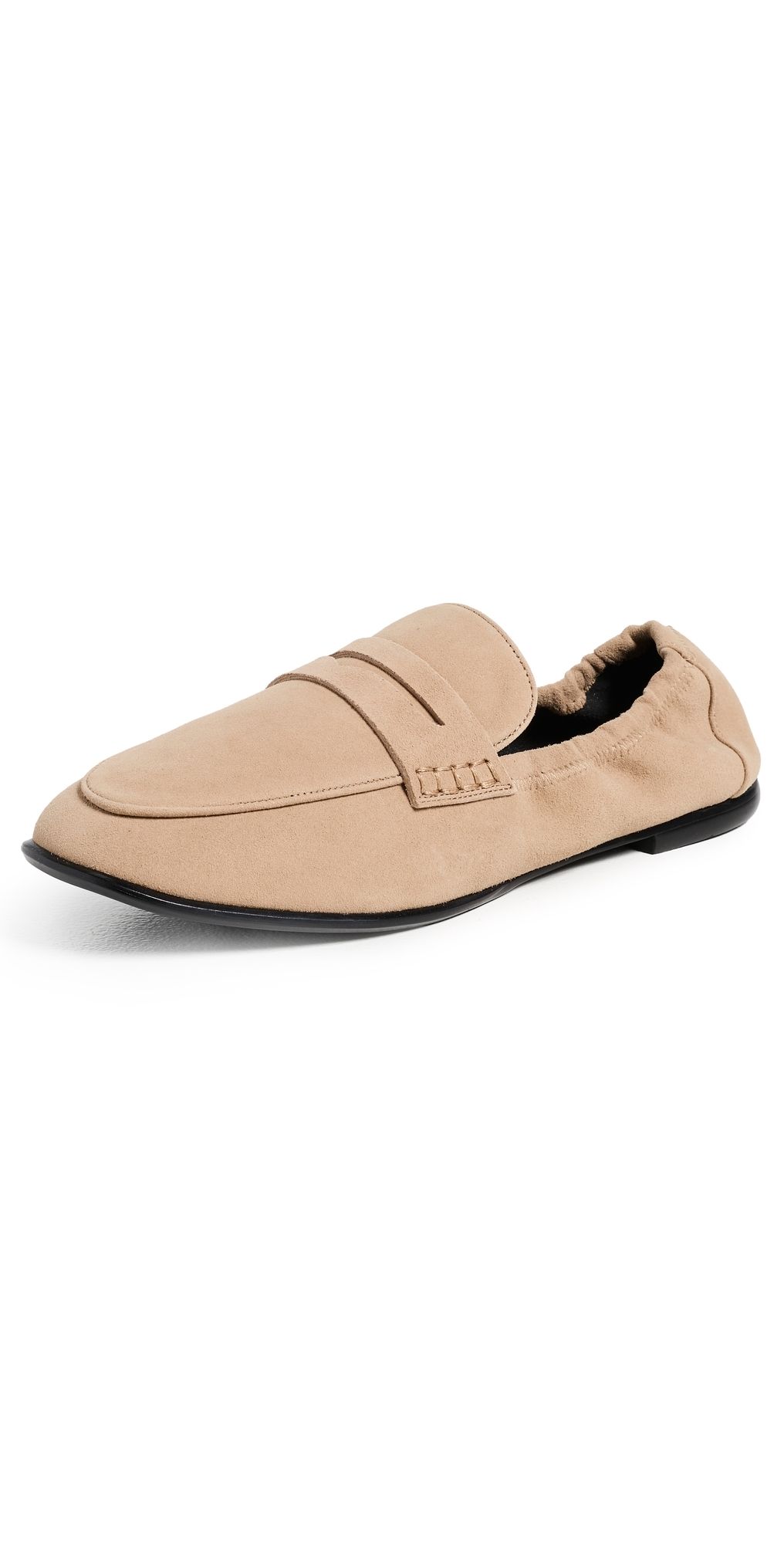 SIMKHAI Danna Suede Loafers Light Camel 39
