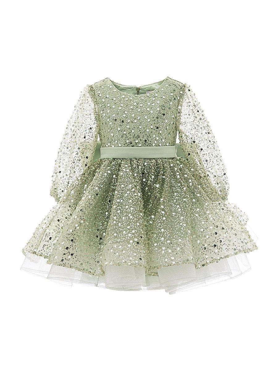 Little Girl's & Girl's Pradera Dress - Green - Size 14