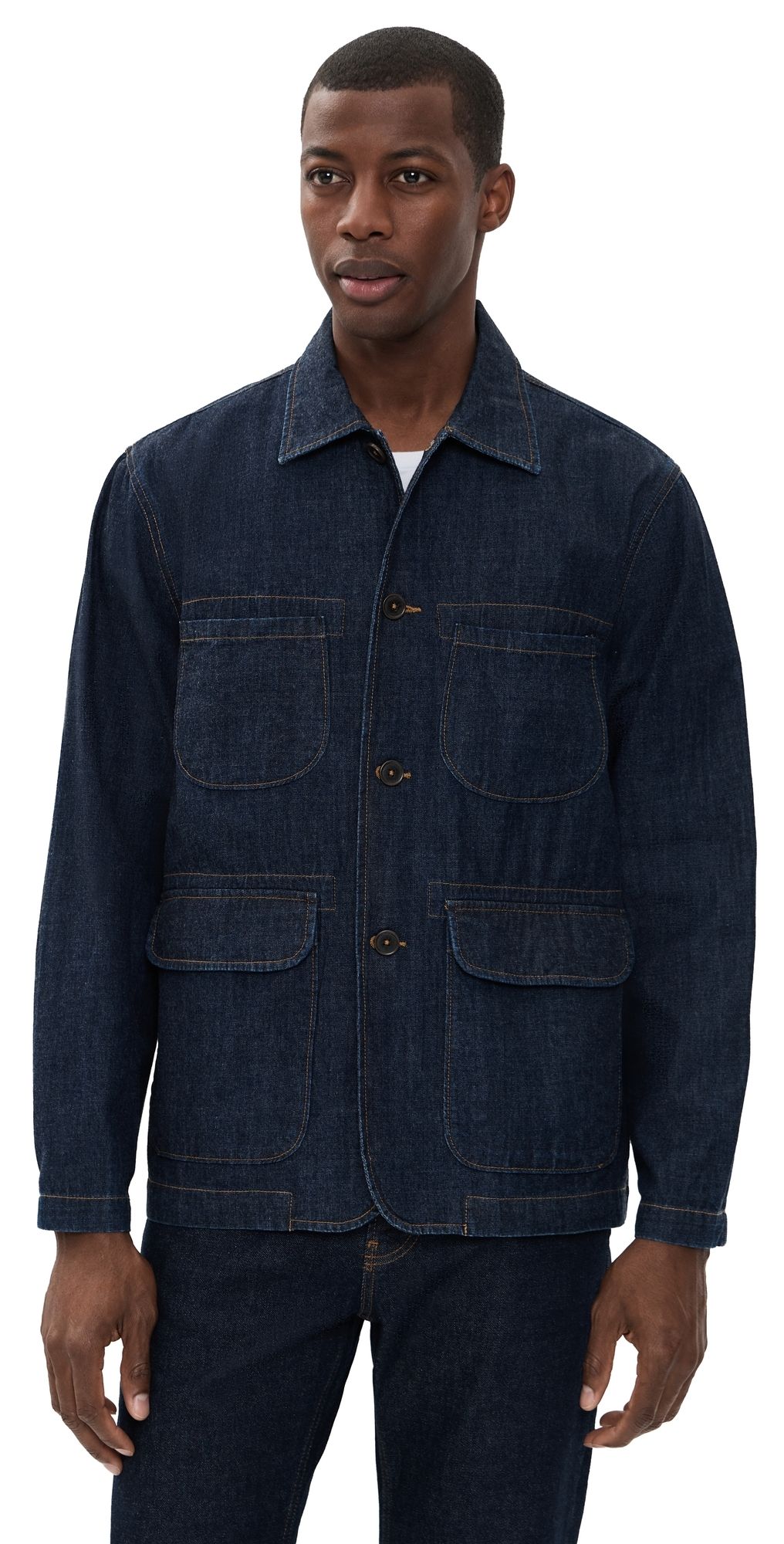 Universal Works Kaihara Denim Labour Jacket Kaihara Lt Wt Denim Indigo S