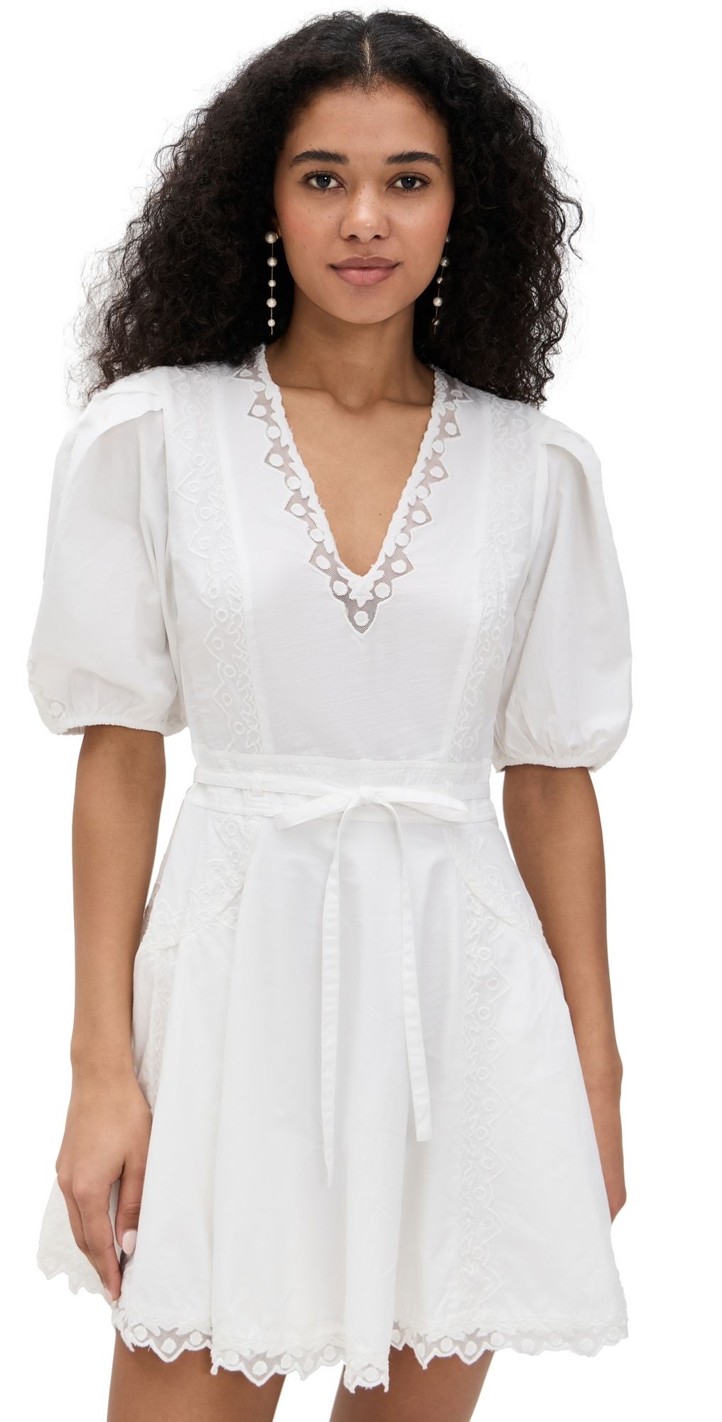 Ulla Johnson Camila Short Sleeve Mini Dress Pristine 12