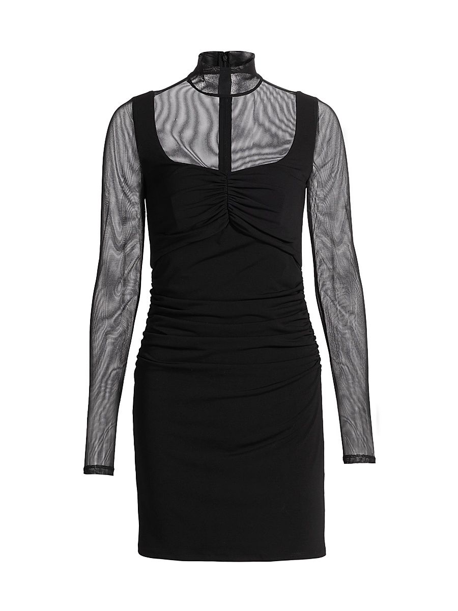 Women's Beren Illusion Yoke Minidress - Black - Size 14