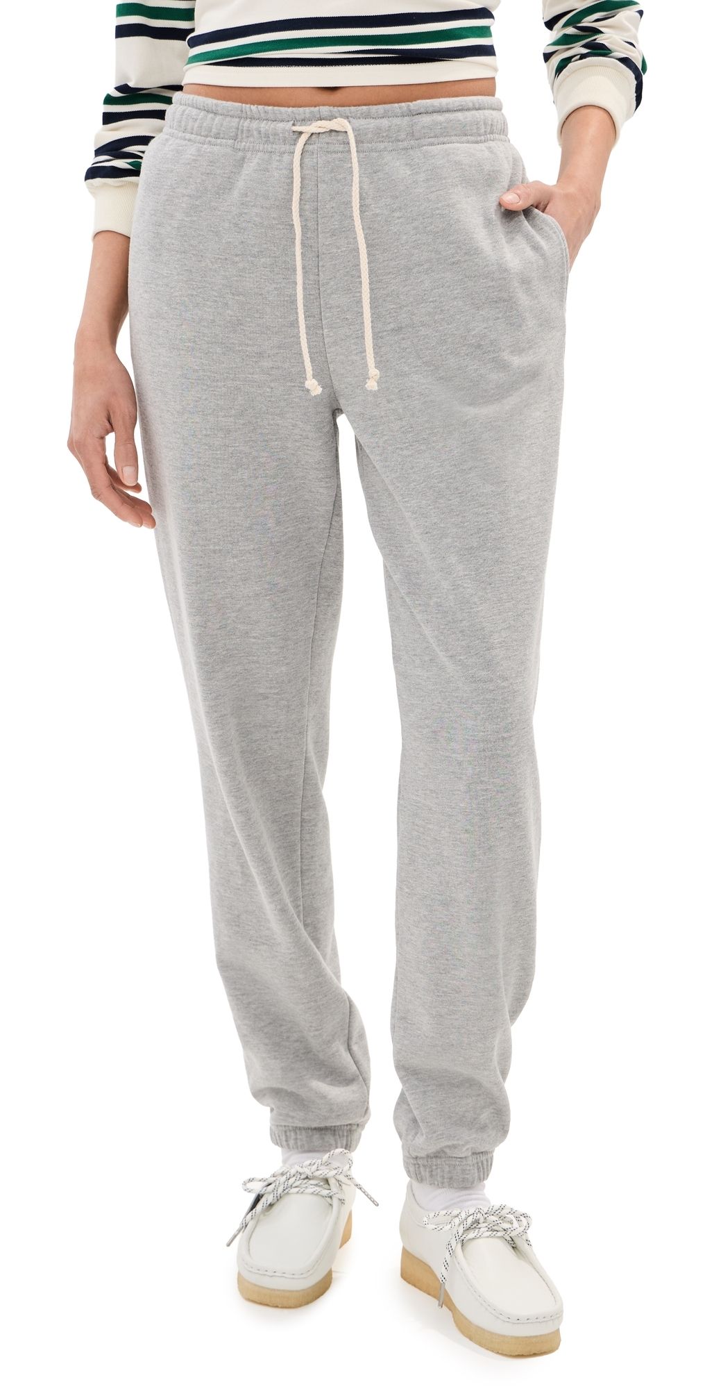 State & Lake Rhodes Sweatpants Pale Pink XXL