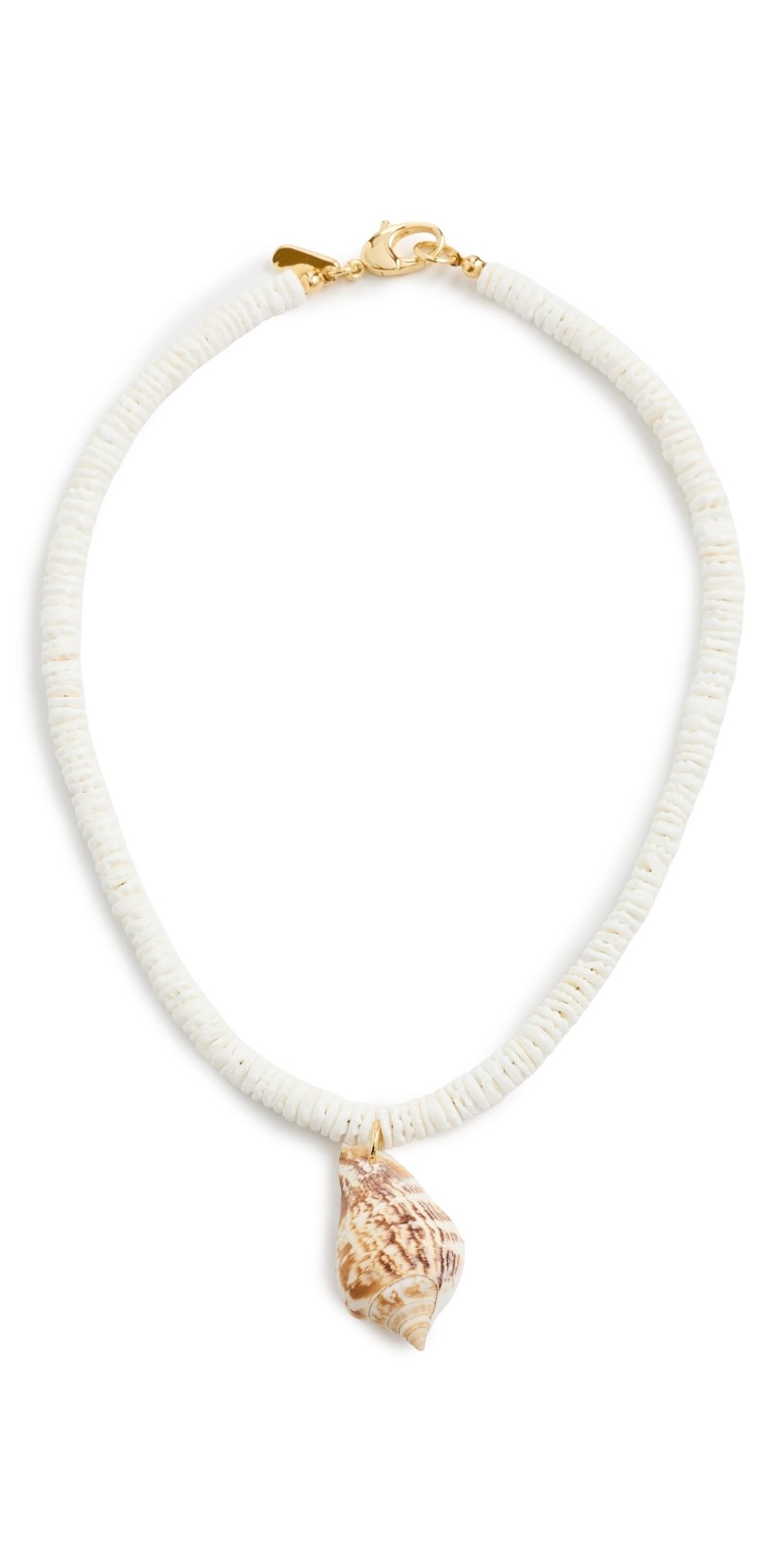 Logan Tay Shell Pendant Beaded Necklace White One Size