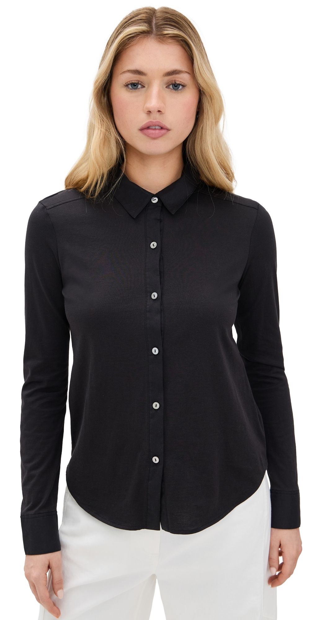 Theory Riduro Long Sleeve Tee White P