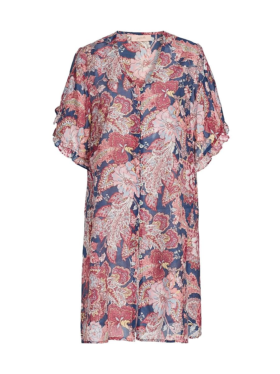 Women's Ella Frill Nightie - Blue Indigo - Size XL