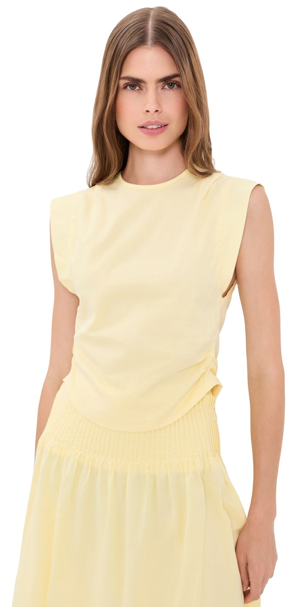 SIR. Rochelle Tie Back Top Pale Yellow 1