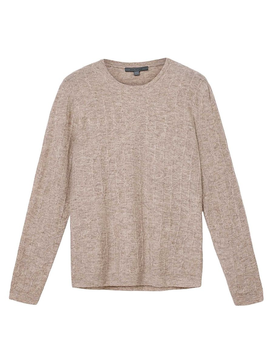 Men's Baiso Alpaca-Blend Crewneck Sweater - Ivory - Size XXL