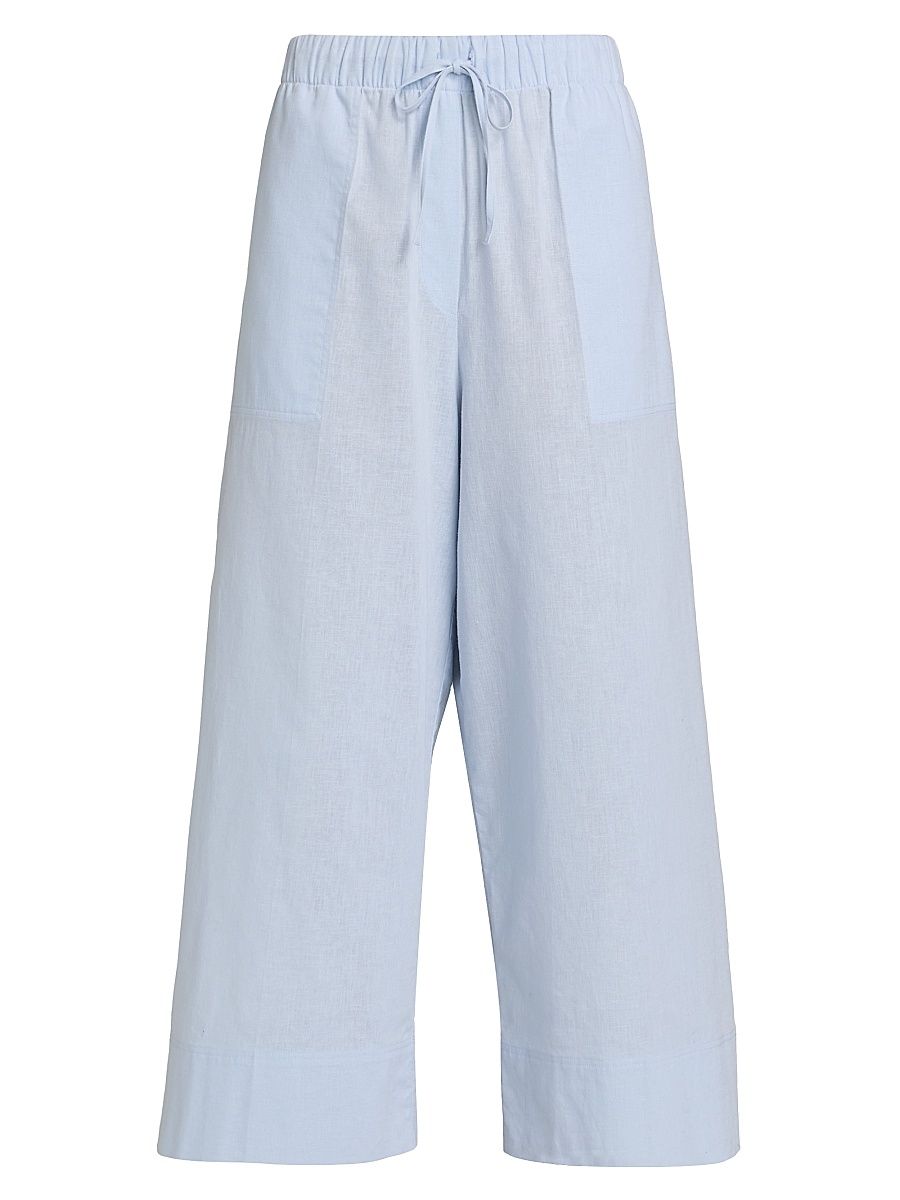 Women's Wide Summer Trousers - Sky - Size 6