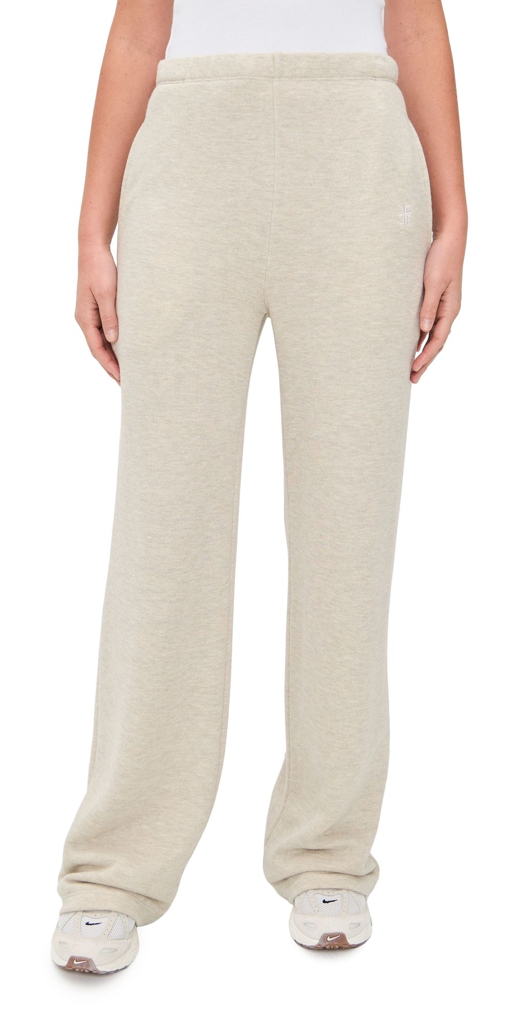 Éterne Oversized Wide Leg Sweatpants Heather Oatmeal XL