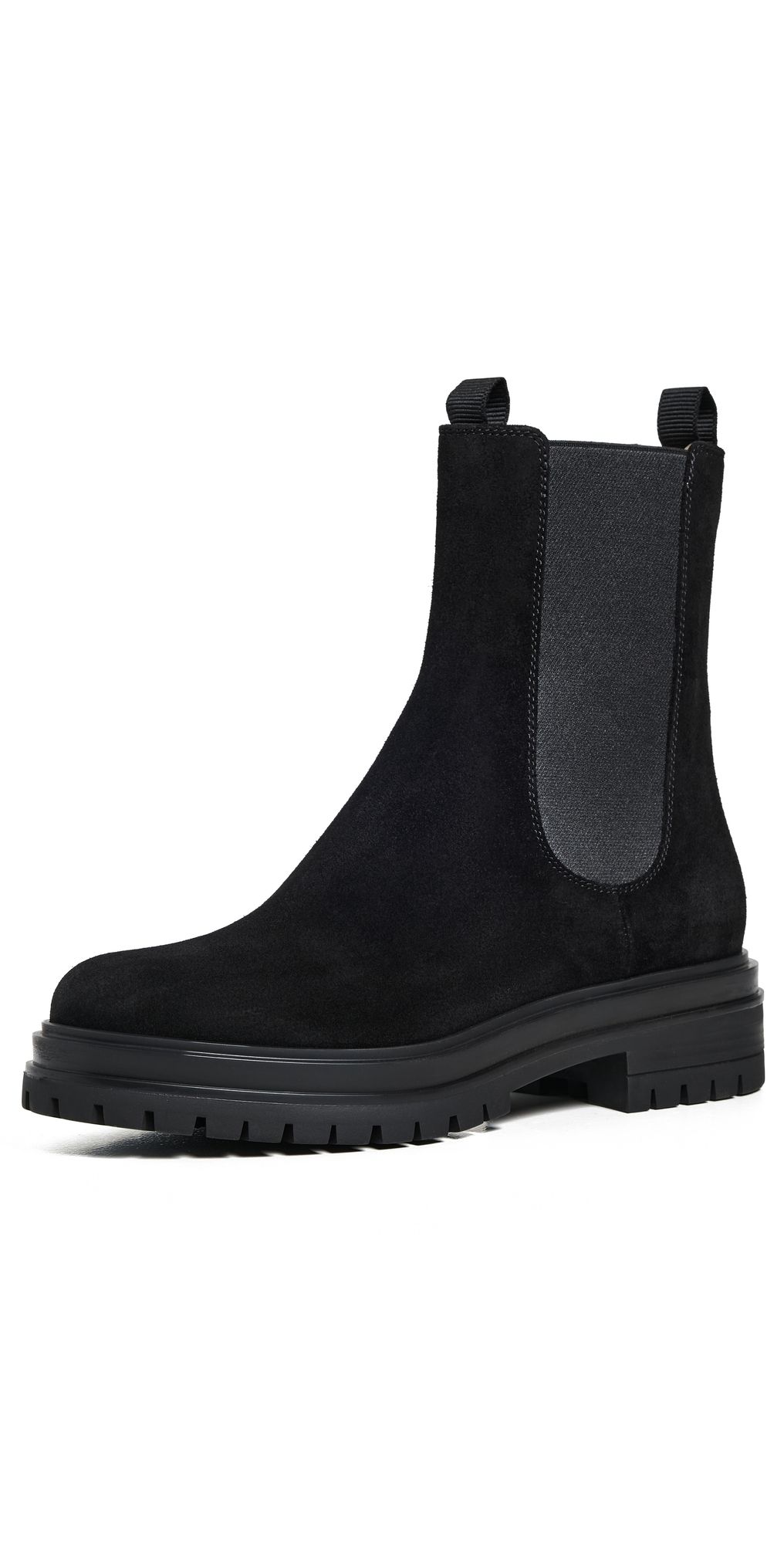 Gianvito Rossi Chester Suede Boots Black 36