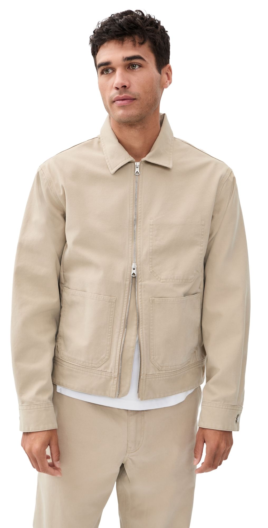 Reigning Champ Cotton Canvas Grounds Jacket Sand M