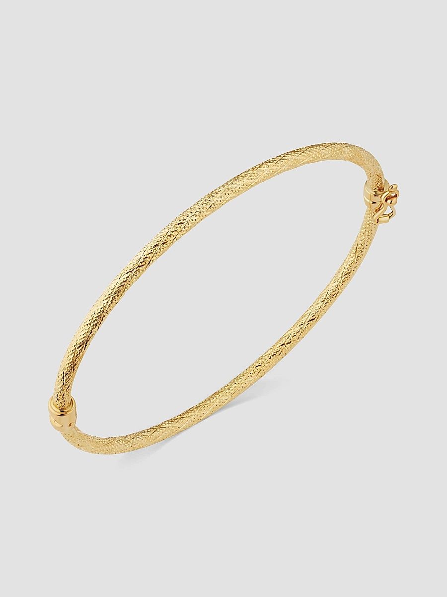 Women's Prestige Bangle in 18K Yellow Gold - Gold - Size 7.5