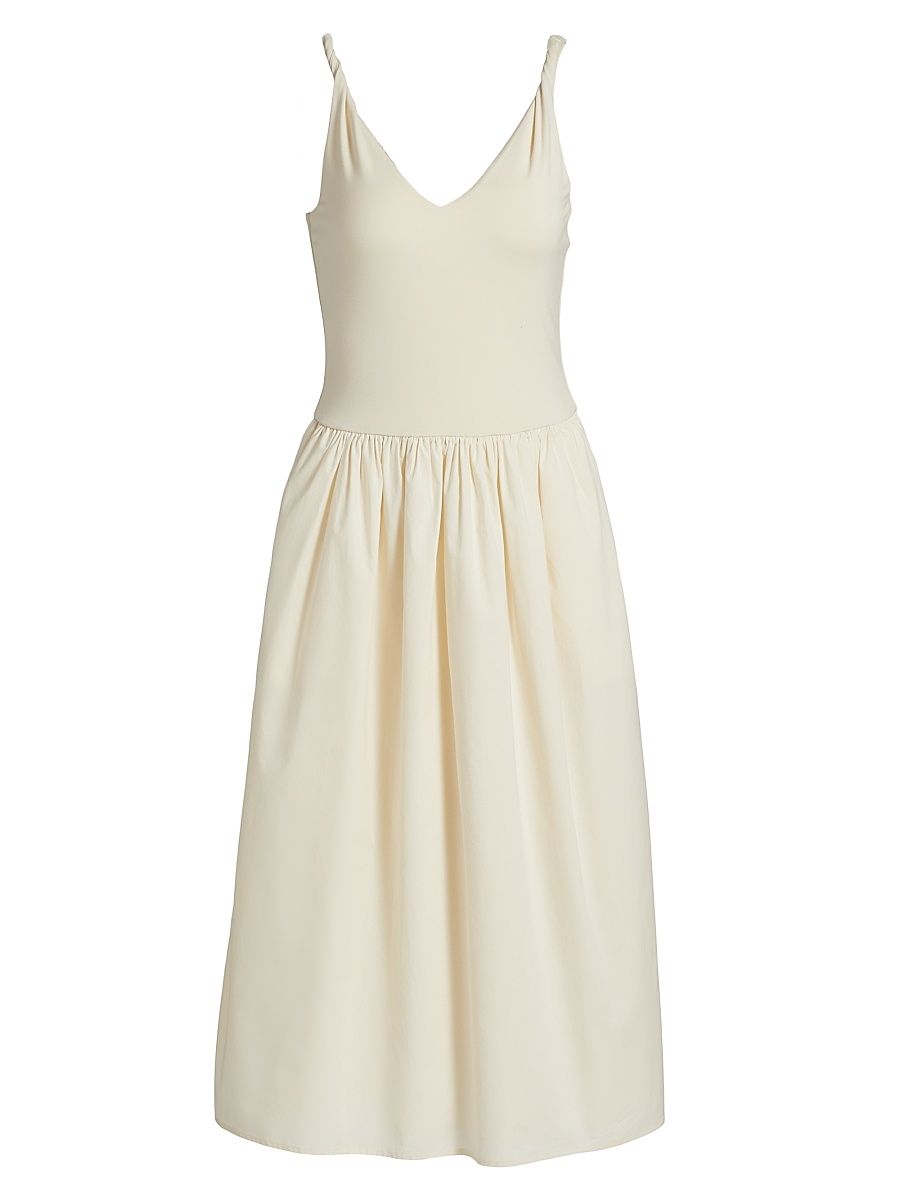 Women's Franca Jersey Midi-Dress - Ivory - Size XS