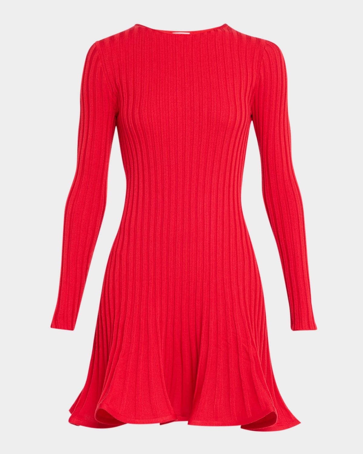 Reversed Rib Knit Mini Dress