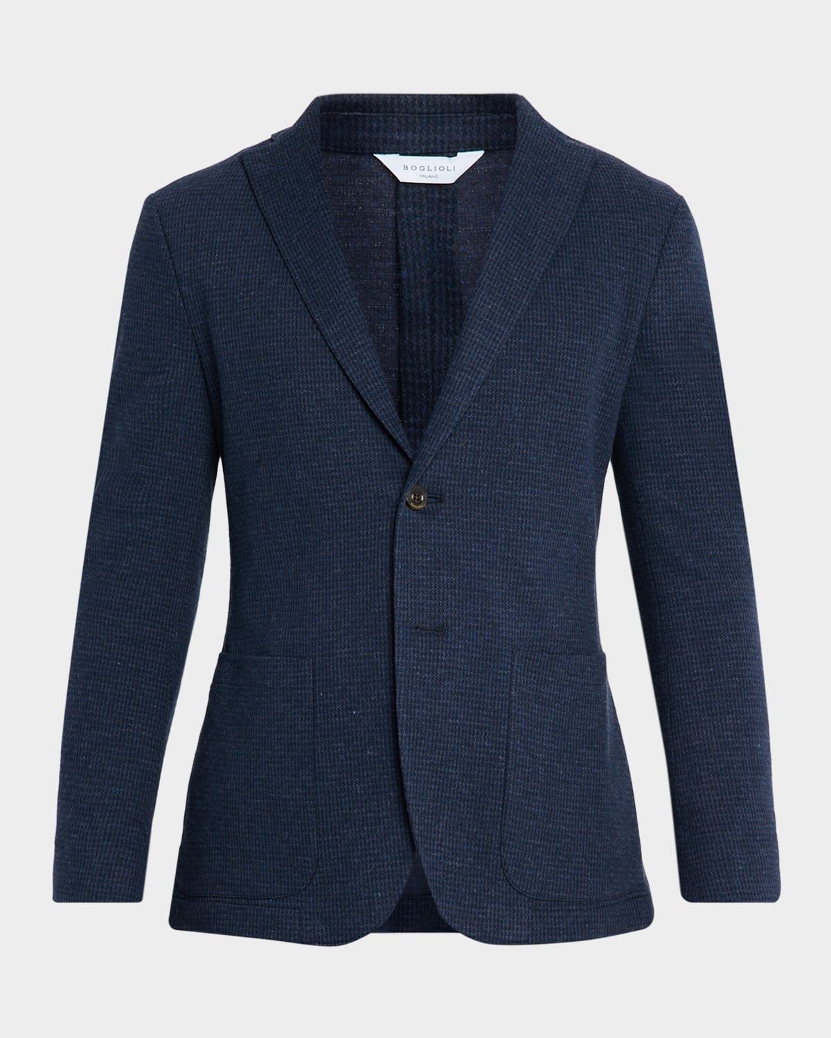 Men & apos;s Houndstooth Two-Button Jacket