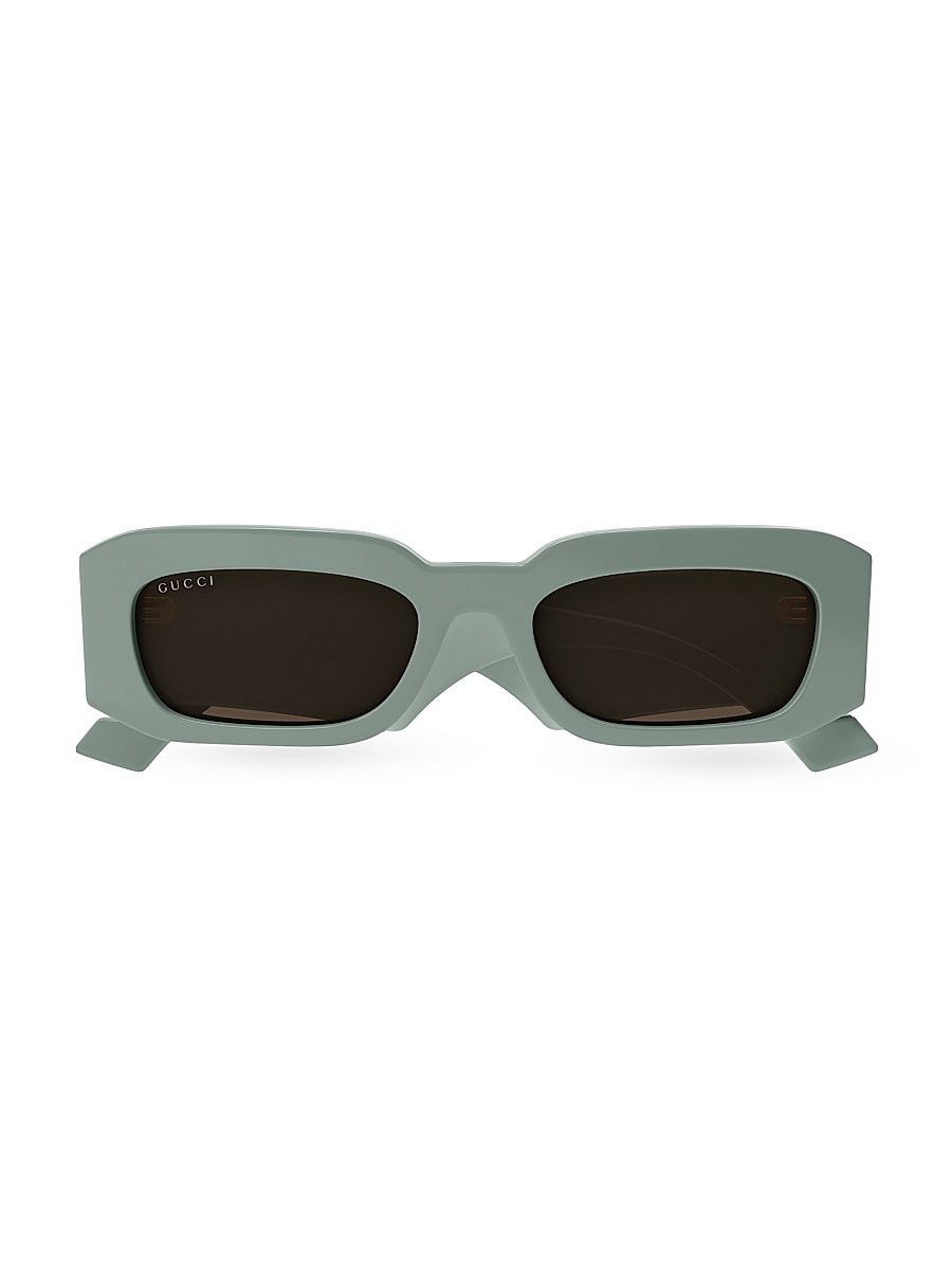 Men's Generation Rectangular Recycled Acetate Sunglasses - Green