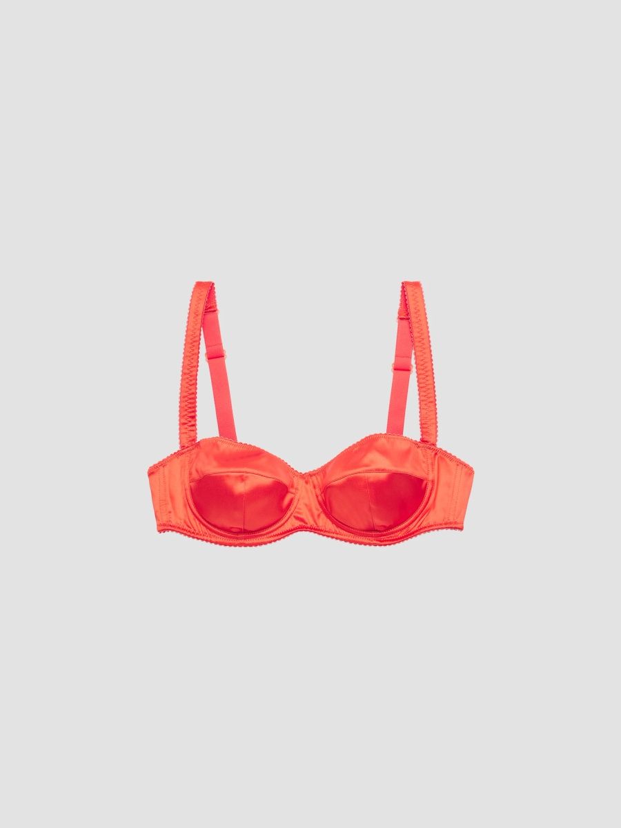 Dolce & Gabbana Women's Maiolica Arancione Semi-Pad Bra - Arancio - Size XL
