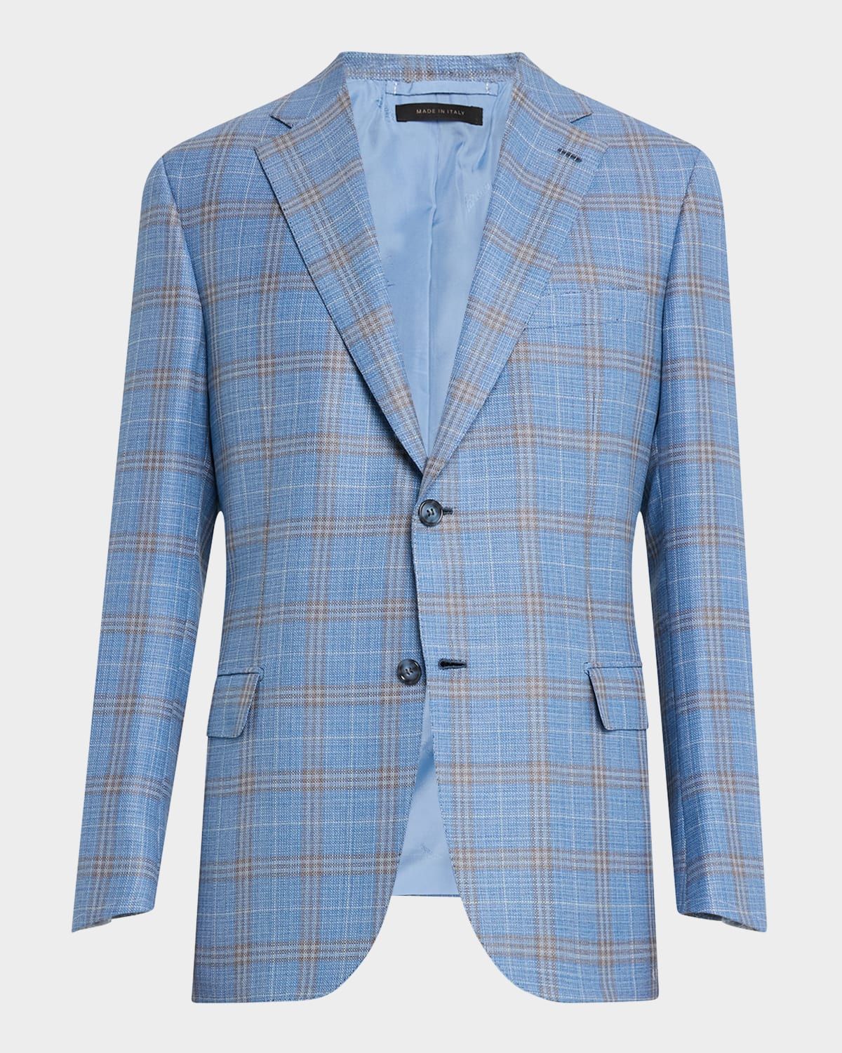 Men & apos;s Wool Plaid Sport Coat