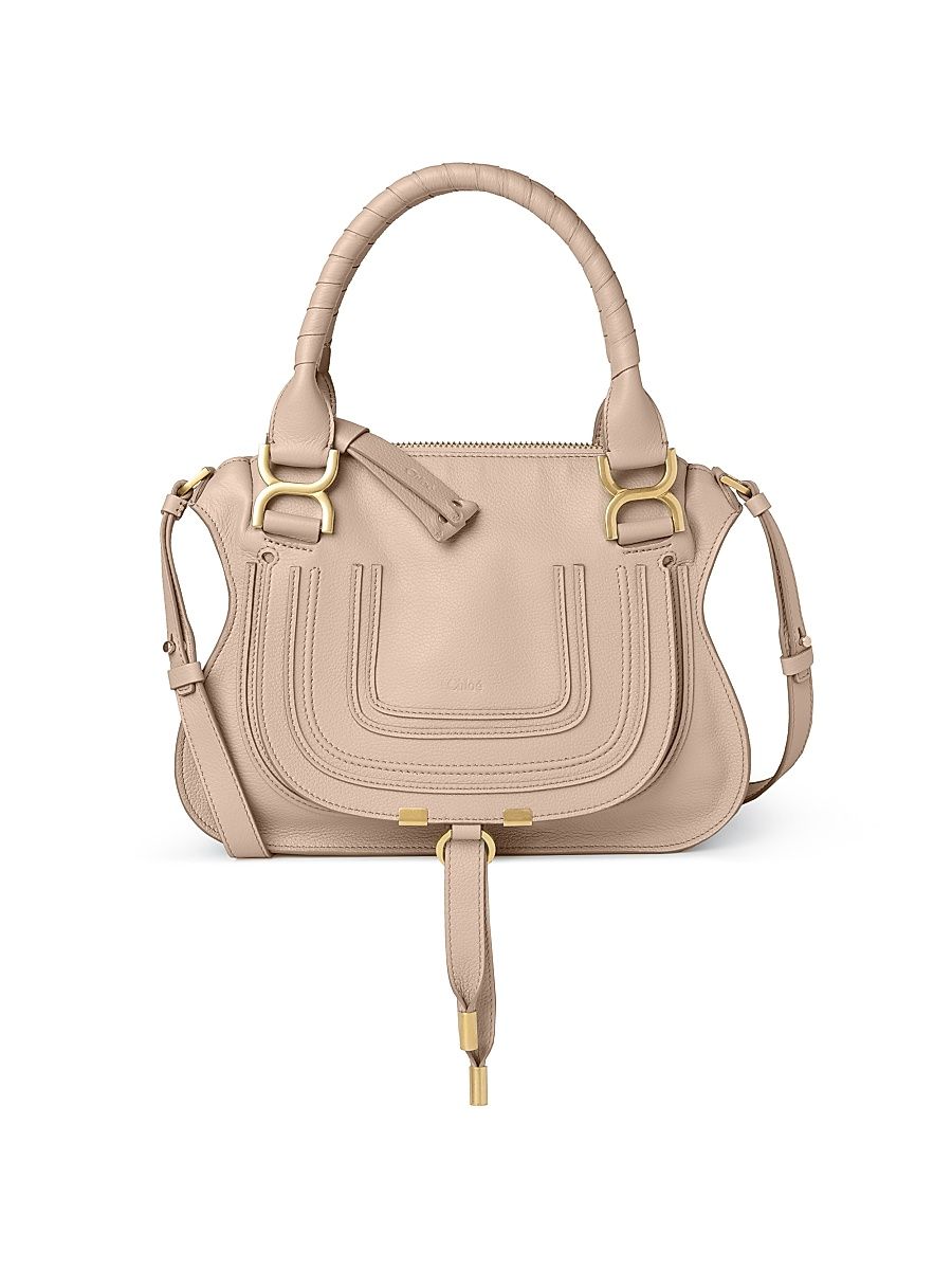 Women's Small Marcie Leather Satchel Bag - Boyish Brown