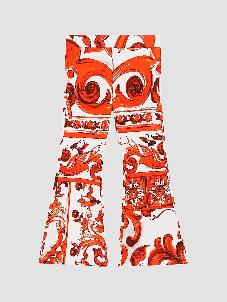 Little Girl's & Girl's Floral Stretch-Cotton Flared Pants - Mixmaioliche - Size 4