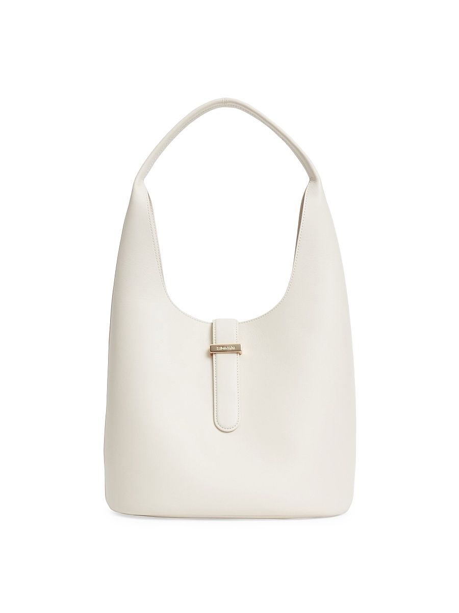 Women's Khai Leather Hobo Bag - Cream
