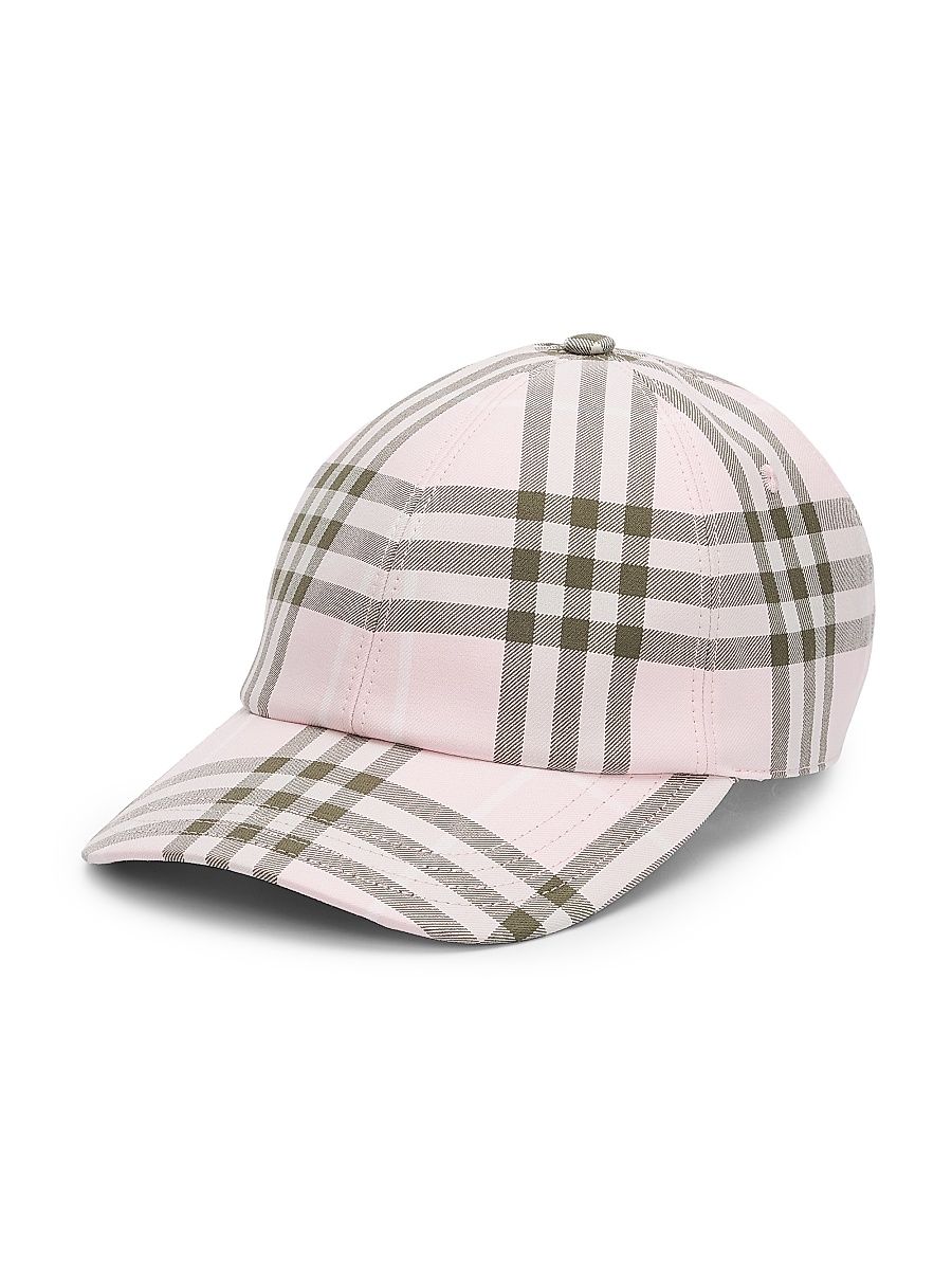 Women's Classic Check Baseball Cap - Mallow Pink Ip Check - Size Small