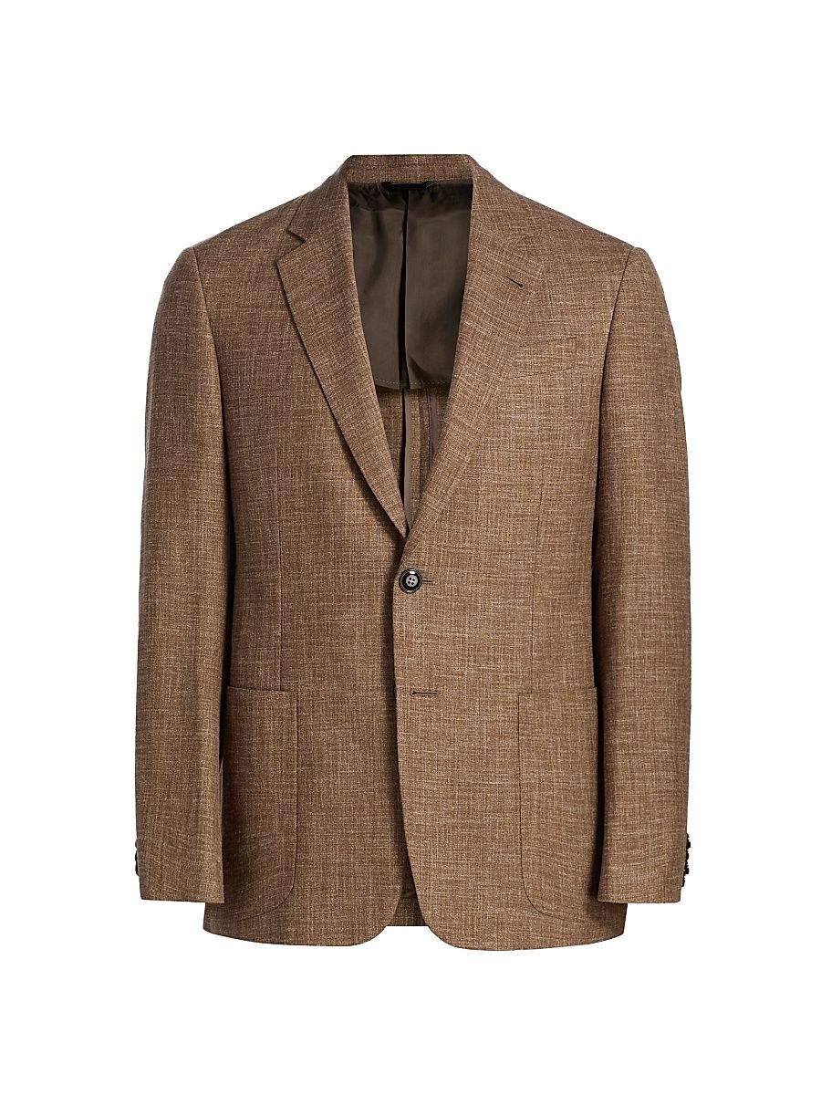 Men's Woven Sports Jacket - Tan - Size 48