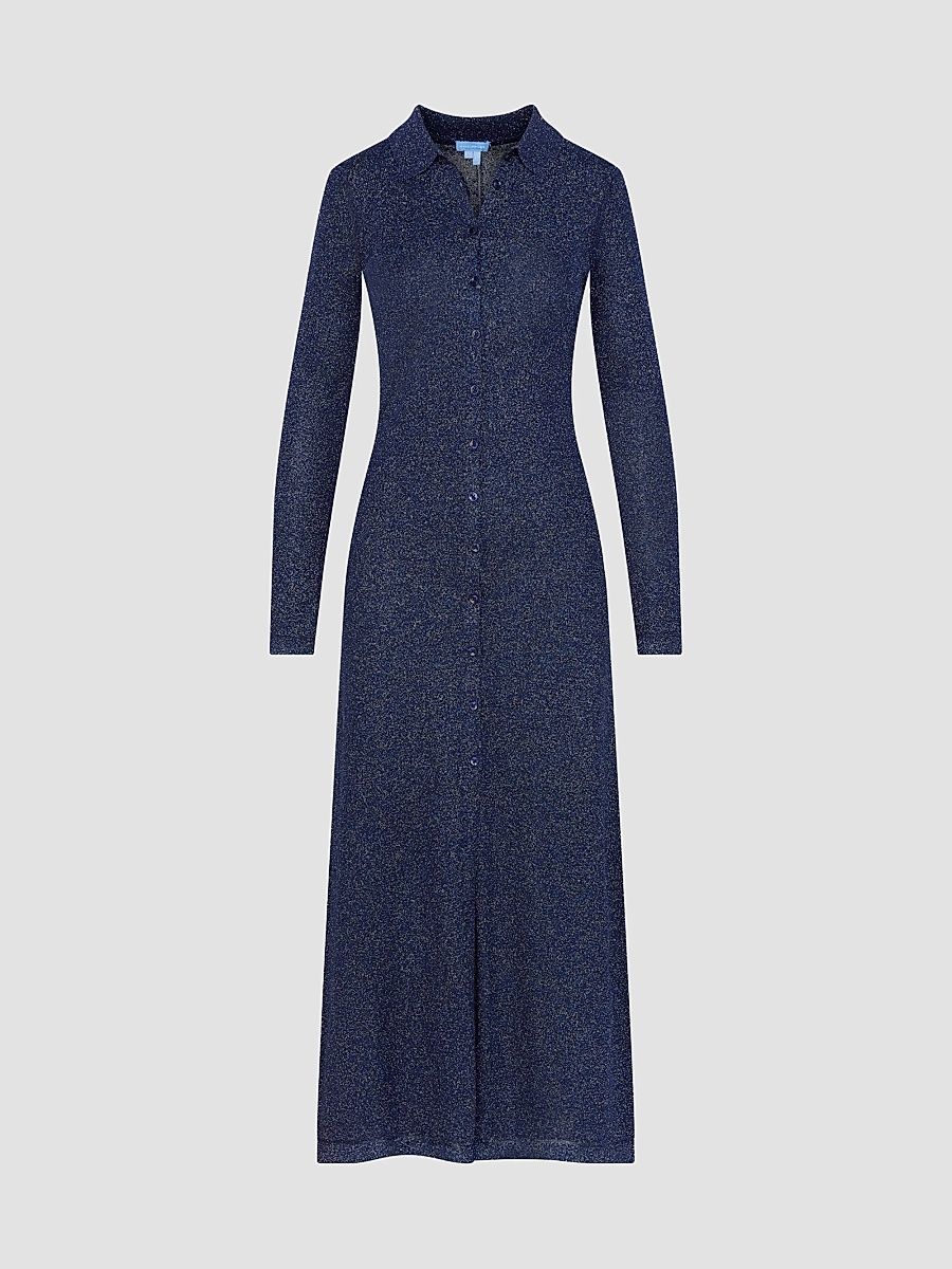 Hill House Home Women's The Nairobi Duster Dress - Navy - Size XL