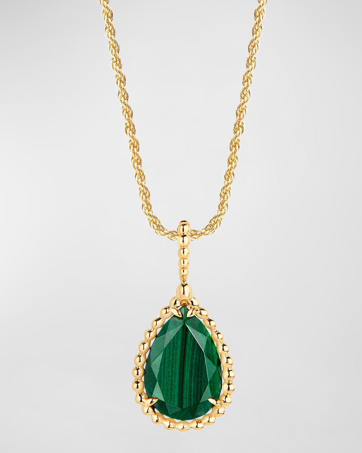 Serpent Boheme 18K Yellow Gold Malachite Large Pendant Necklace