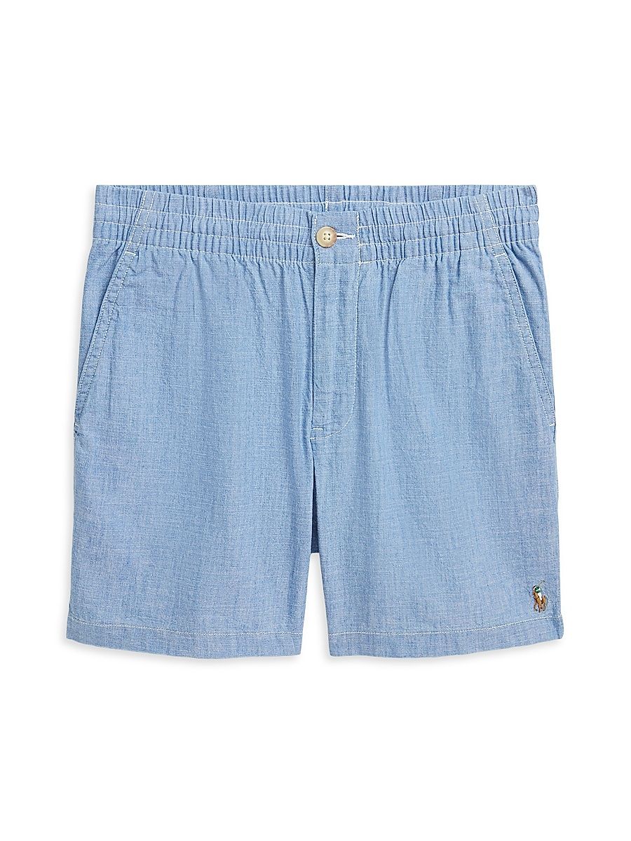 Little Boy's & Boy's Chambray Flat Front Shorts - Chambray - Size 8