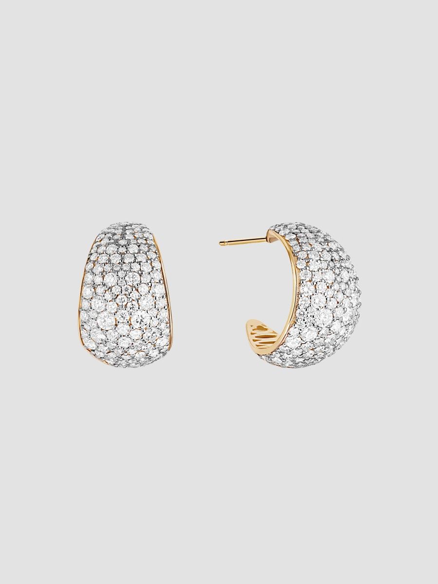 Lana Women's Protofusion 14K Yellow Gold & 2.29 TCW Diamond Huggie Earrings - Yellow Gold