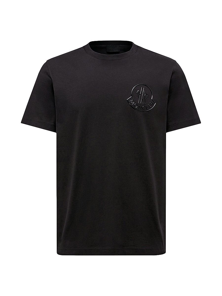 Men's Crew-Neck T-Shirt in Cotton - Black - Size XL