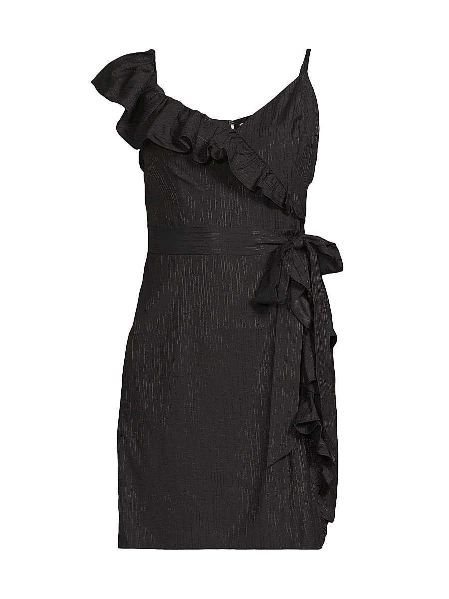 Women's Lavianna Ruffle Minidress - Noir - Size 8