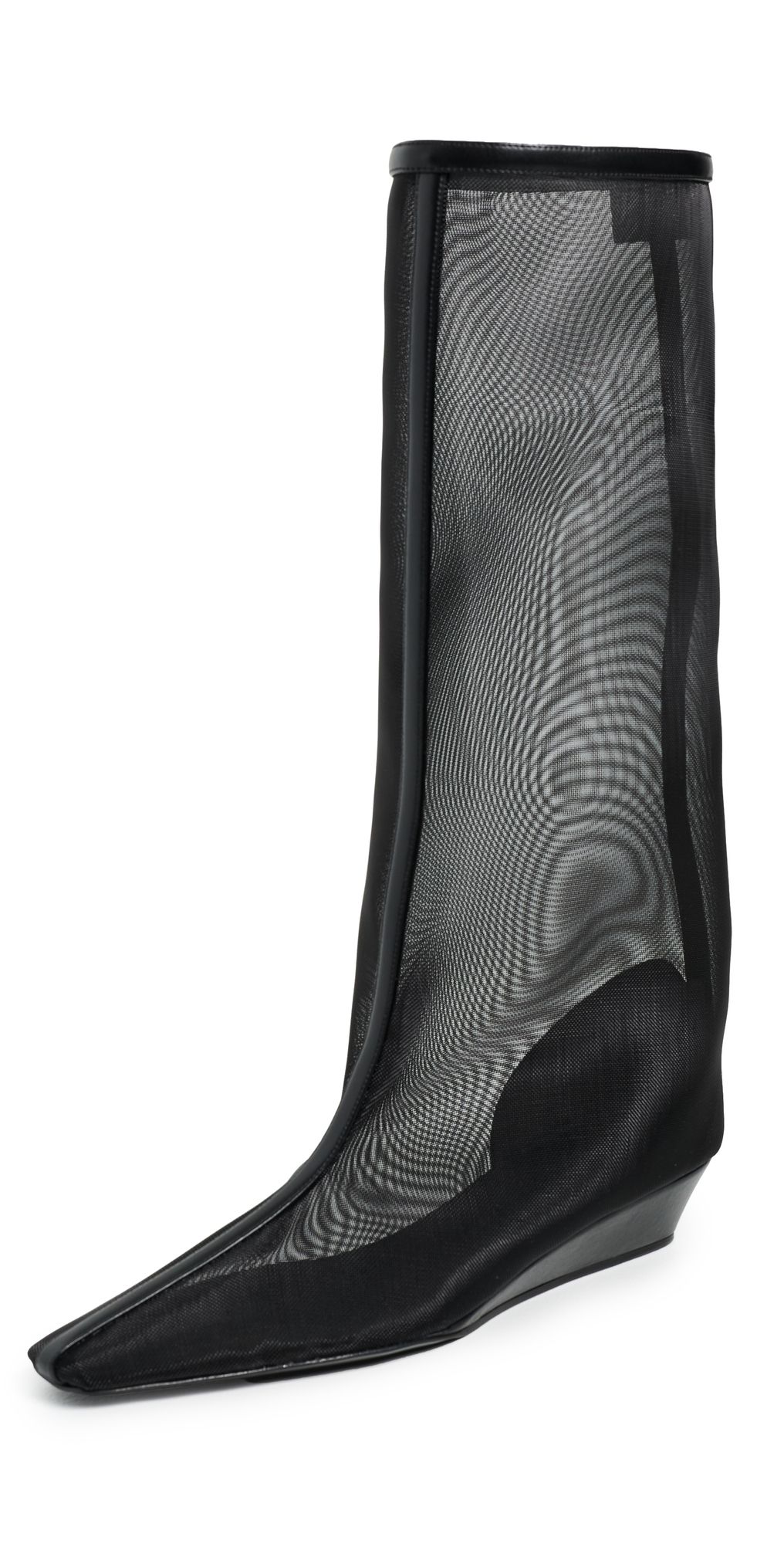 Courrèges Melting Wedged Mesh Boots Black 37