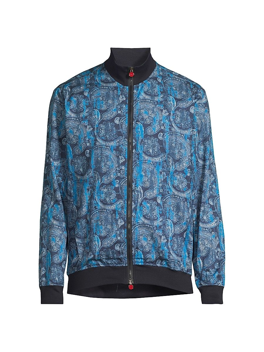 Men's Pasiley Swim Jacket - Blue - Size XL