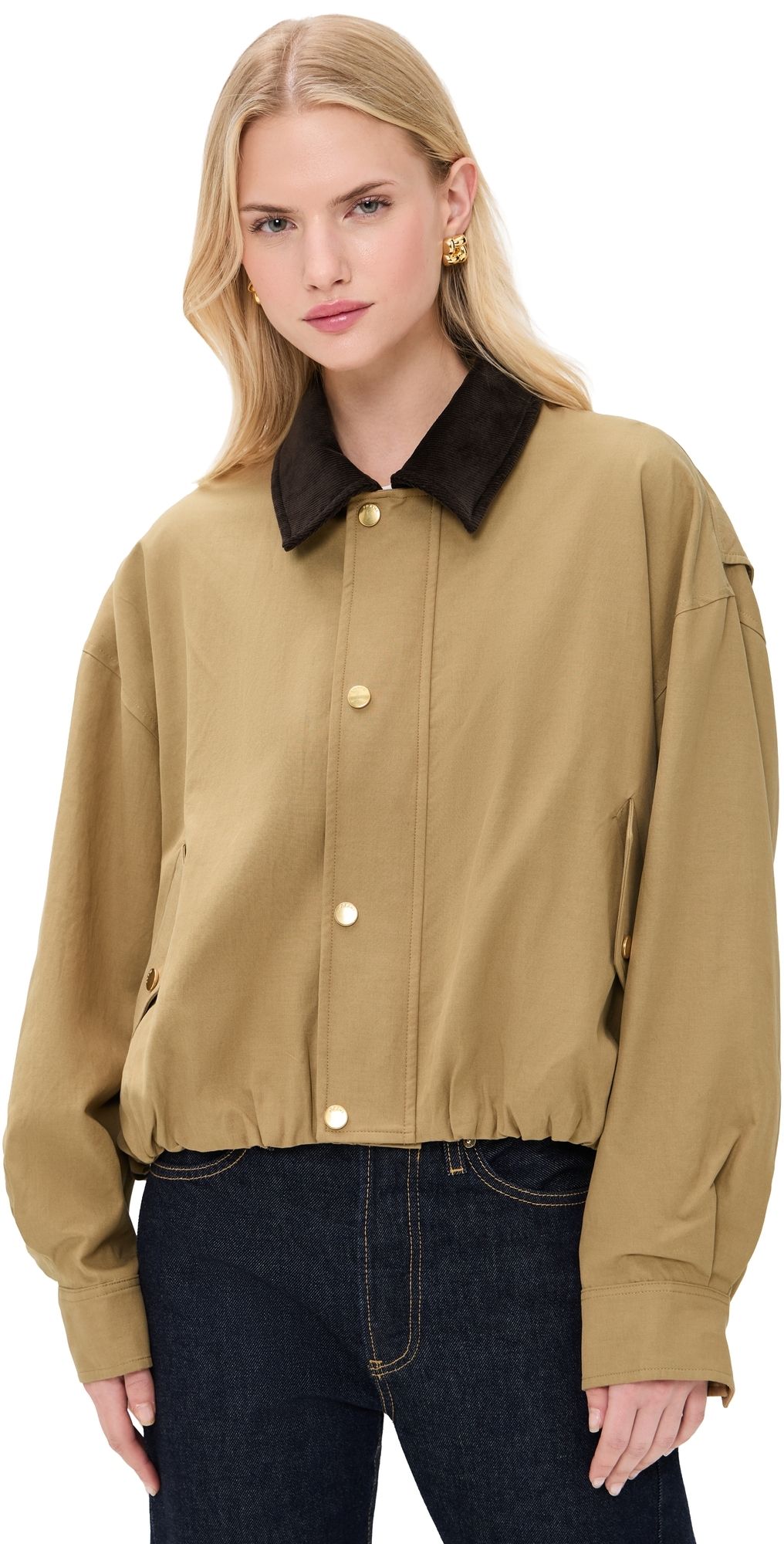 FRAME The Bubble Jacket Camel XS