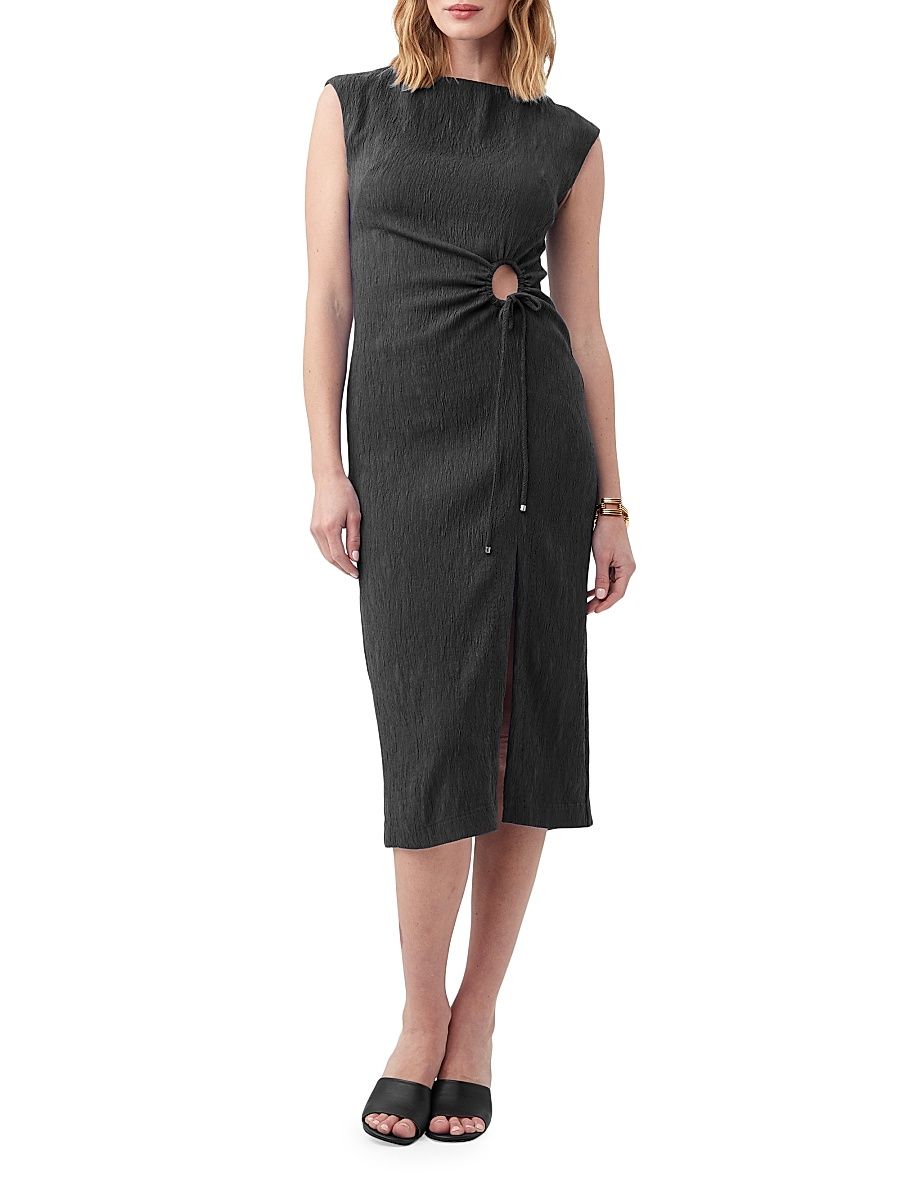 Women's Evelyn O-Ring Tie Sheath Dress - Black - Size 12